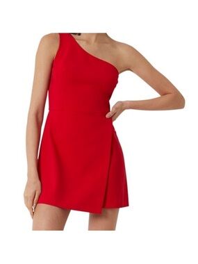 NWT French Connection Red One-Shoulder Mini Dress